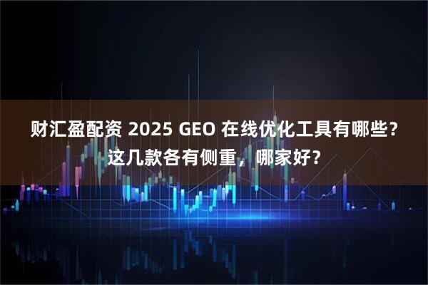 财汇盈配资 2025 GEO 在线优化工具有哪些？这几款各有侧重，哪家好？
